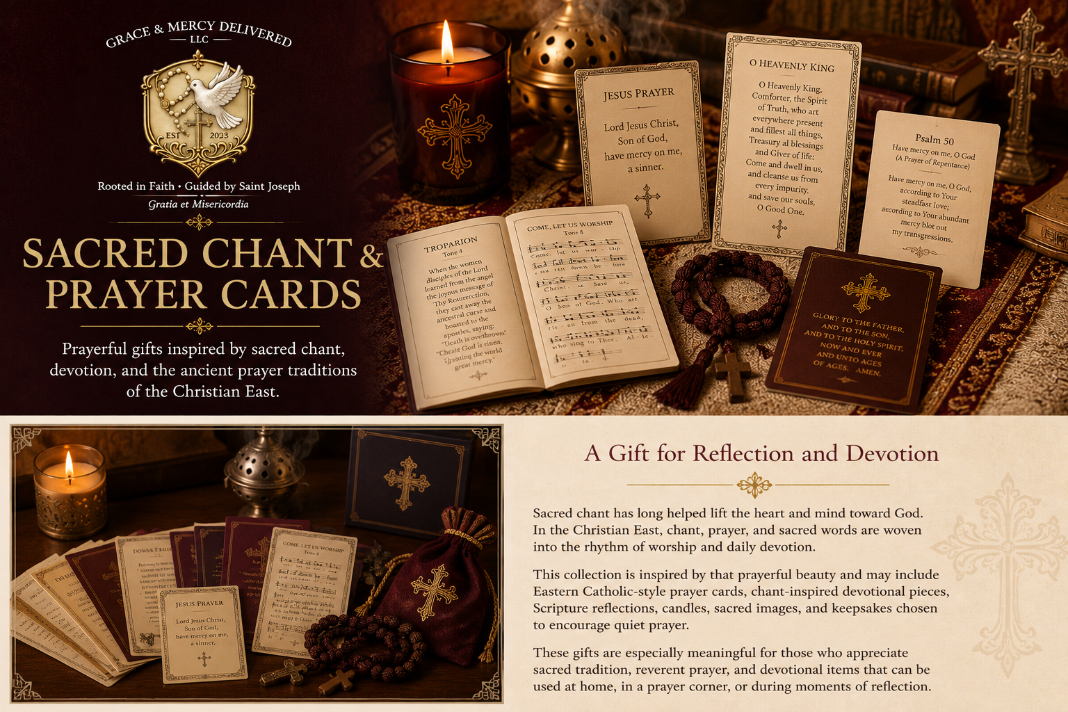 Eastern Catholic Sacred Chants & Prayer Cards