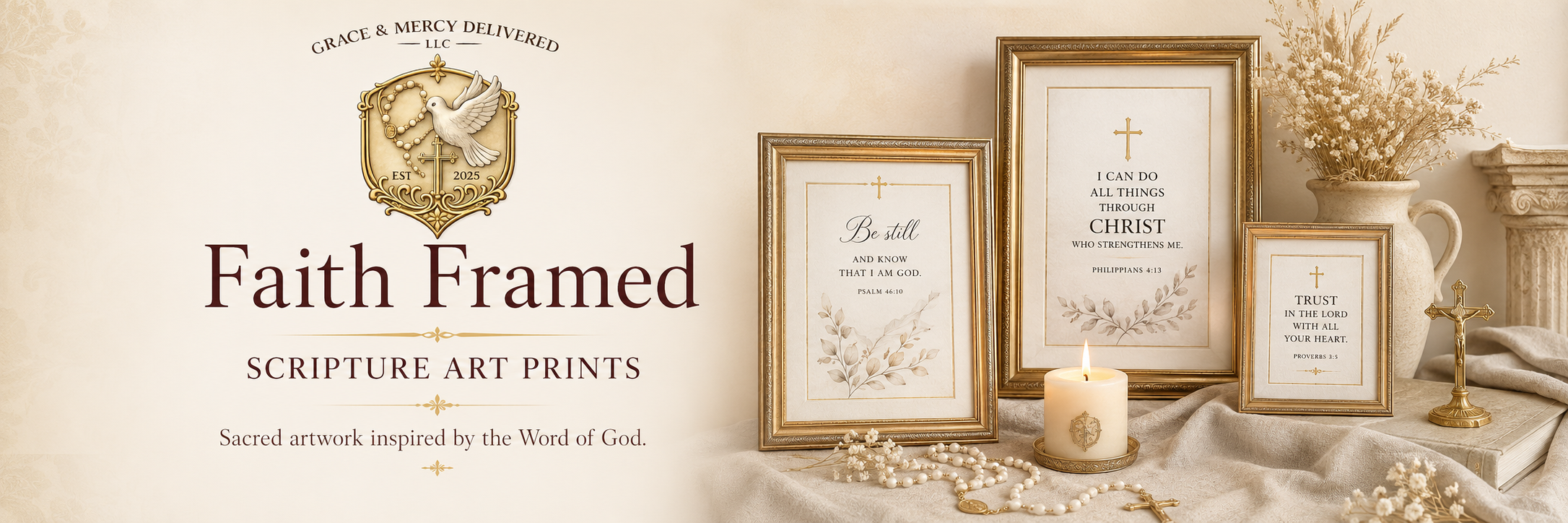 Catholic Scripture Art Print