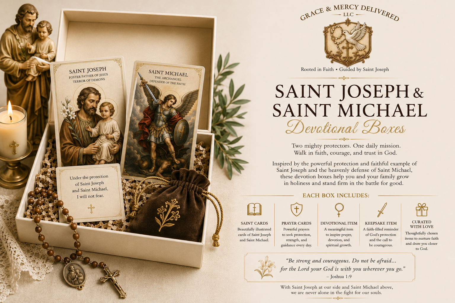 St. Michael & St. Joseph Devotion Box