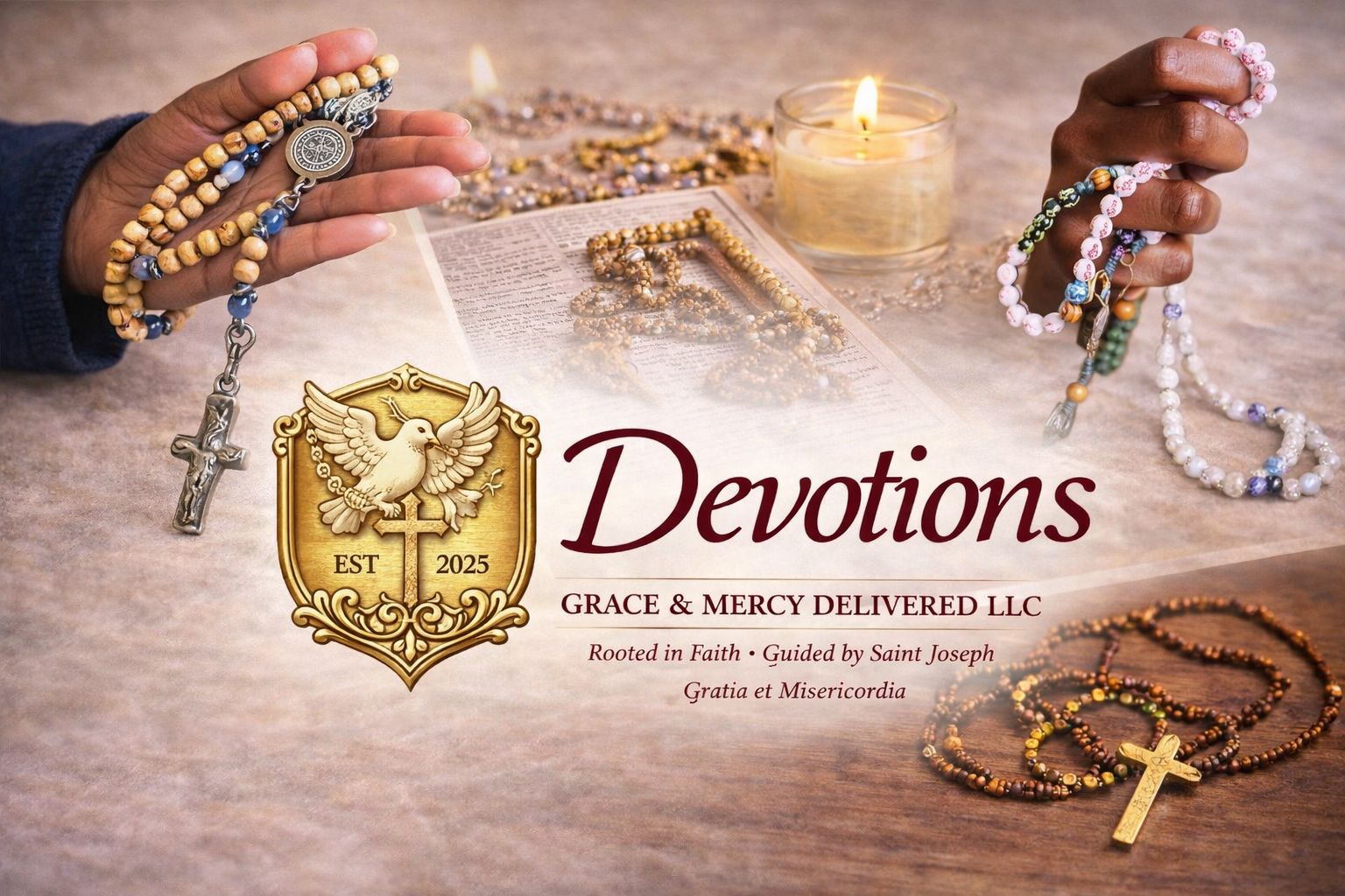 Wooden & Gift-Ready Handcrafted Rosary