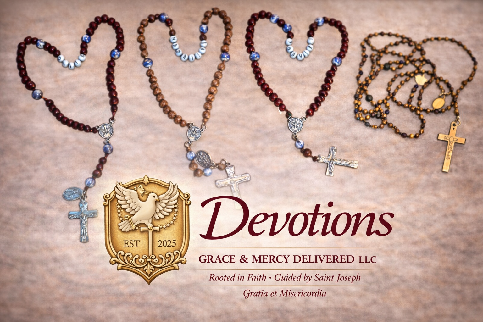 Wooden & Gift-Ready Handcrafted Rosary