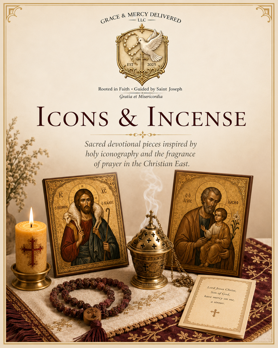 Eastern Catholic Icons & Incense Gift