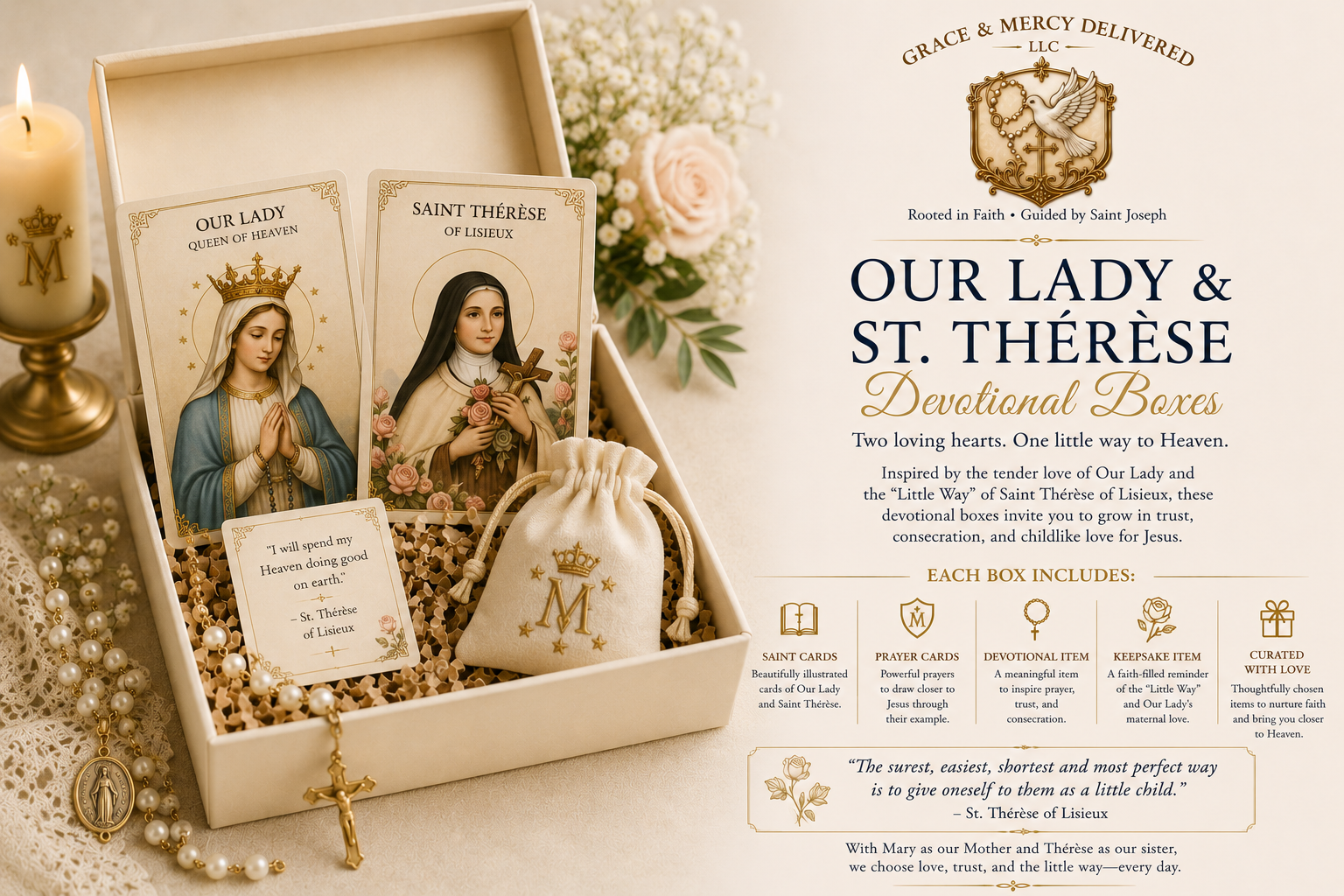 Our Lady & St. Thérèse Devotion Box