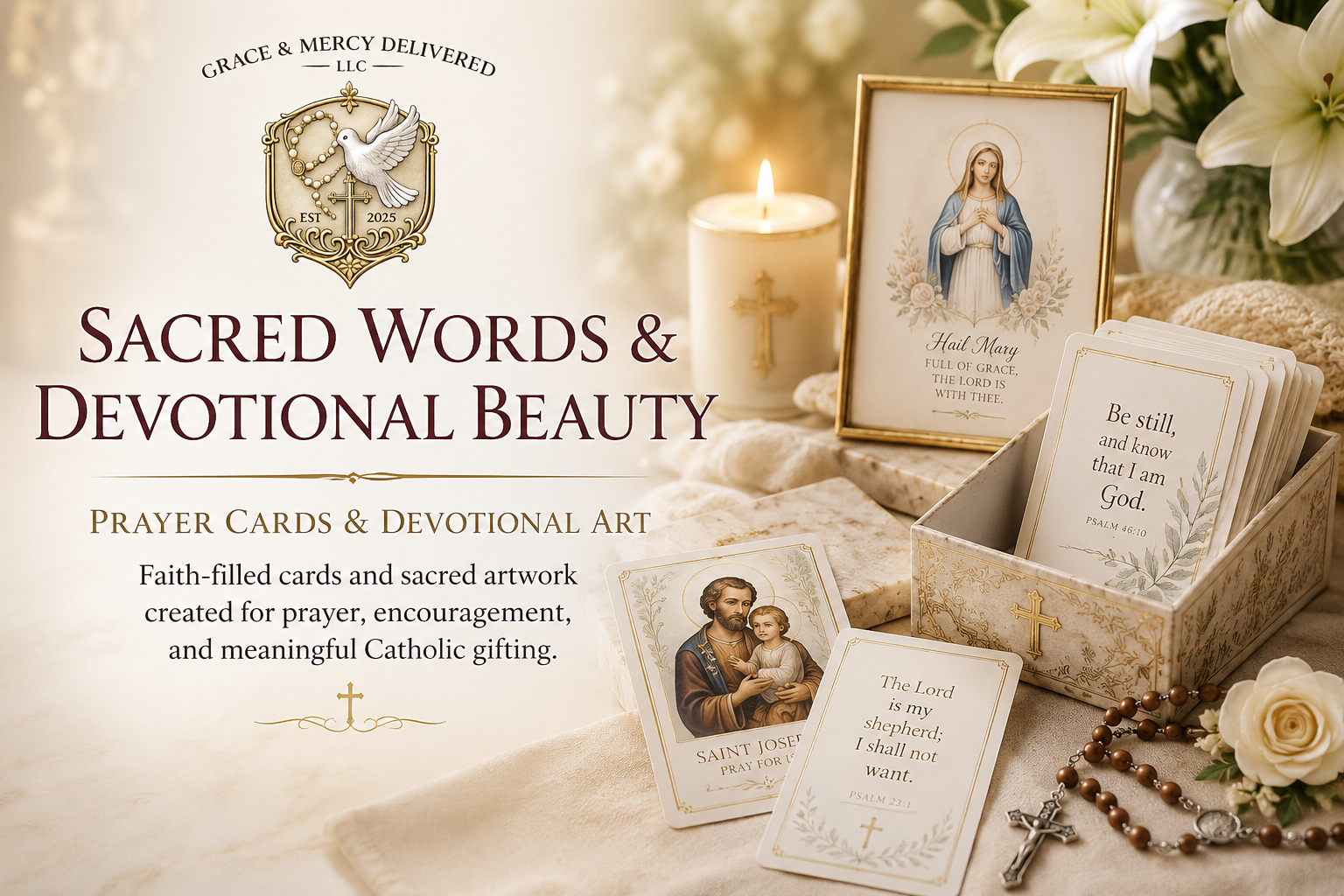 Catholic Scripture Art Print