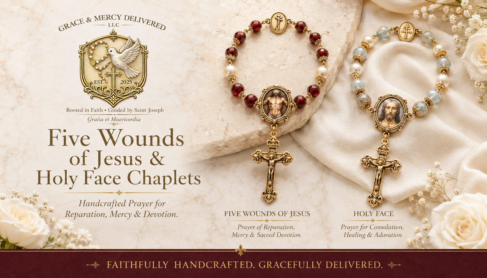 Five Wounds & Holy Face of Christ Chaplets